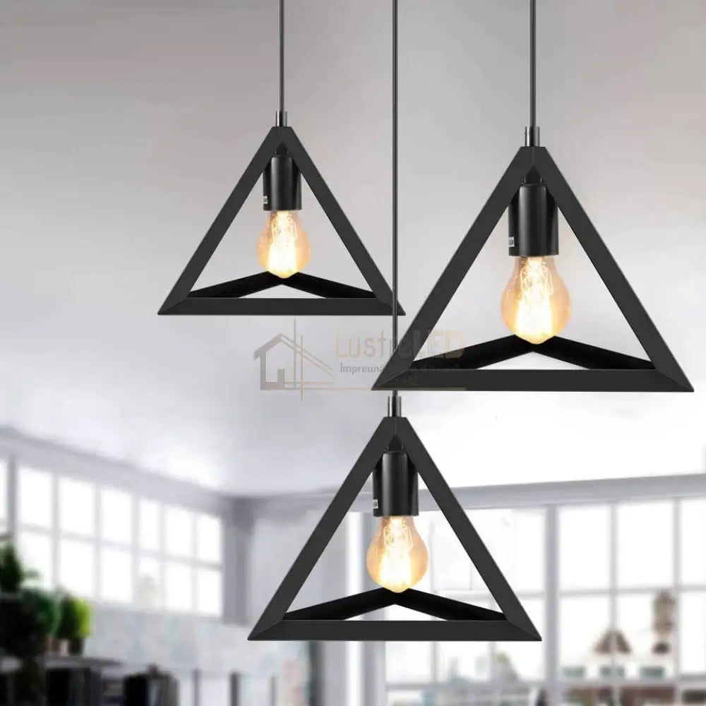 Pendul Vintage E27 Triangle Lighting Fixtures