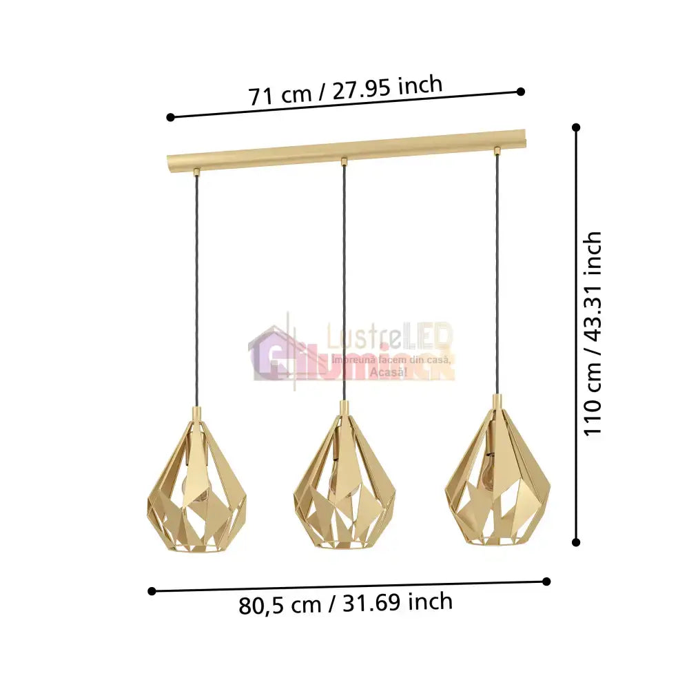 Pendul vintage EGLO CARLTON 43909 lustreled.ro