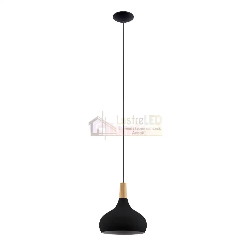 Pendul Vintage Mini SABINAR Black 110CM Eglo NEAGRA / VINTAGE SI RETRO DESIGN Lighting Fixtures
