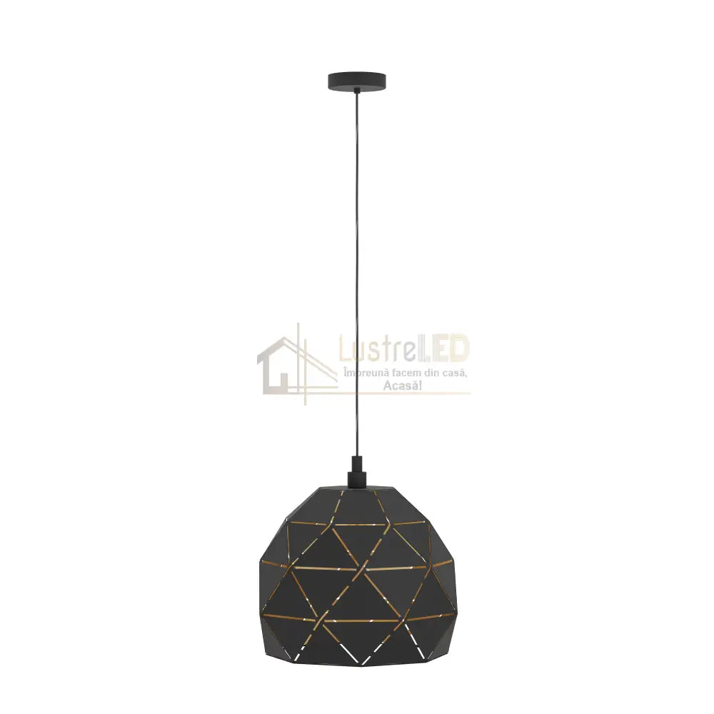 Pendul Vintage ROCCAFORTE 110CM Eglo NEGRU + AURIU / VINTAGE SI RETRO DESIGN Lighting Fixtures