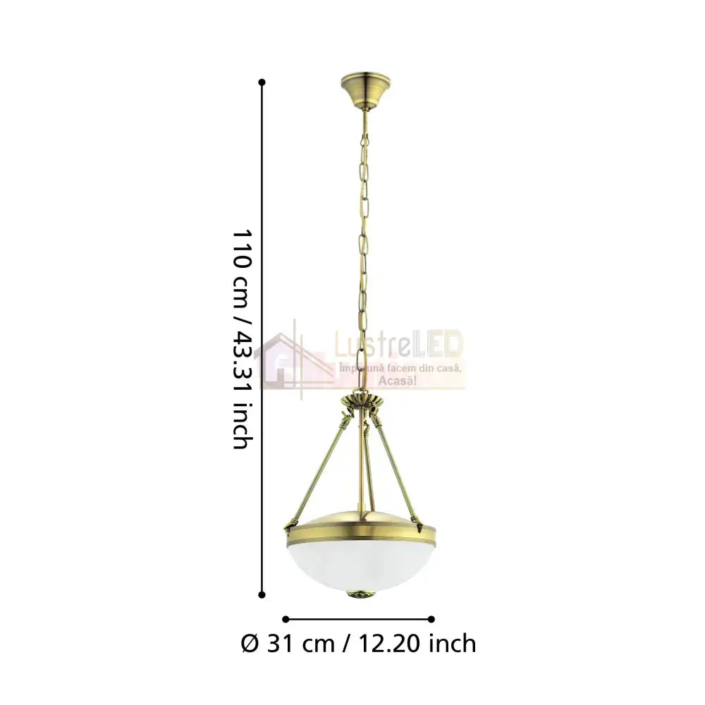 Pendul Vintage SAVOY Bronze 110x31CM BRONZ / VINTAGE SI RETRO DESIGN Lighting Fixtures