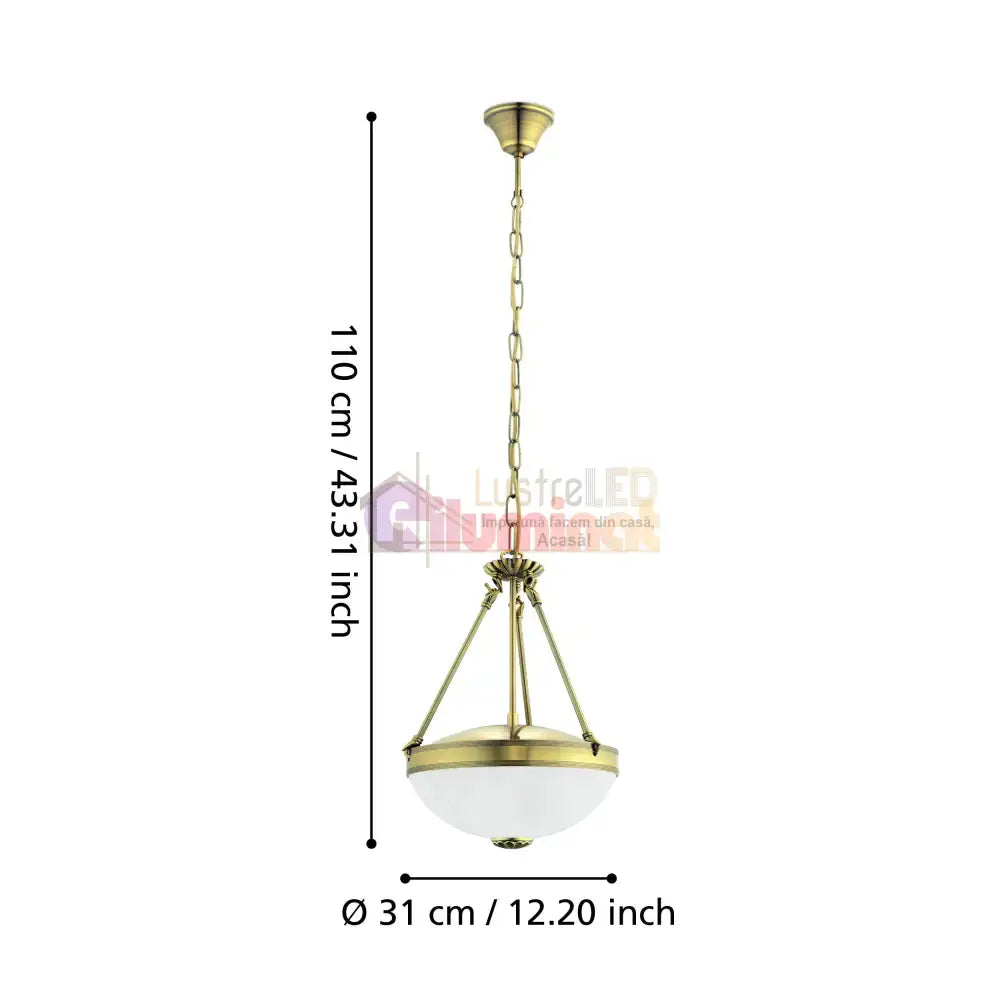 Pendul Vintage SAVOY Bronze 110x31CM BRONZ / VINTAGE SI RETRO DESIGN Lighting Fixtures