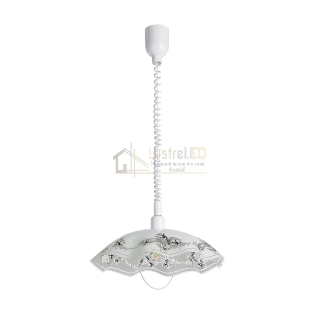 Pendul Vintage VETRO White 110CM ALBA / ABAJUR Lighting Fixtures