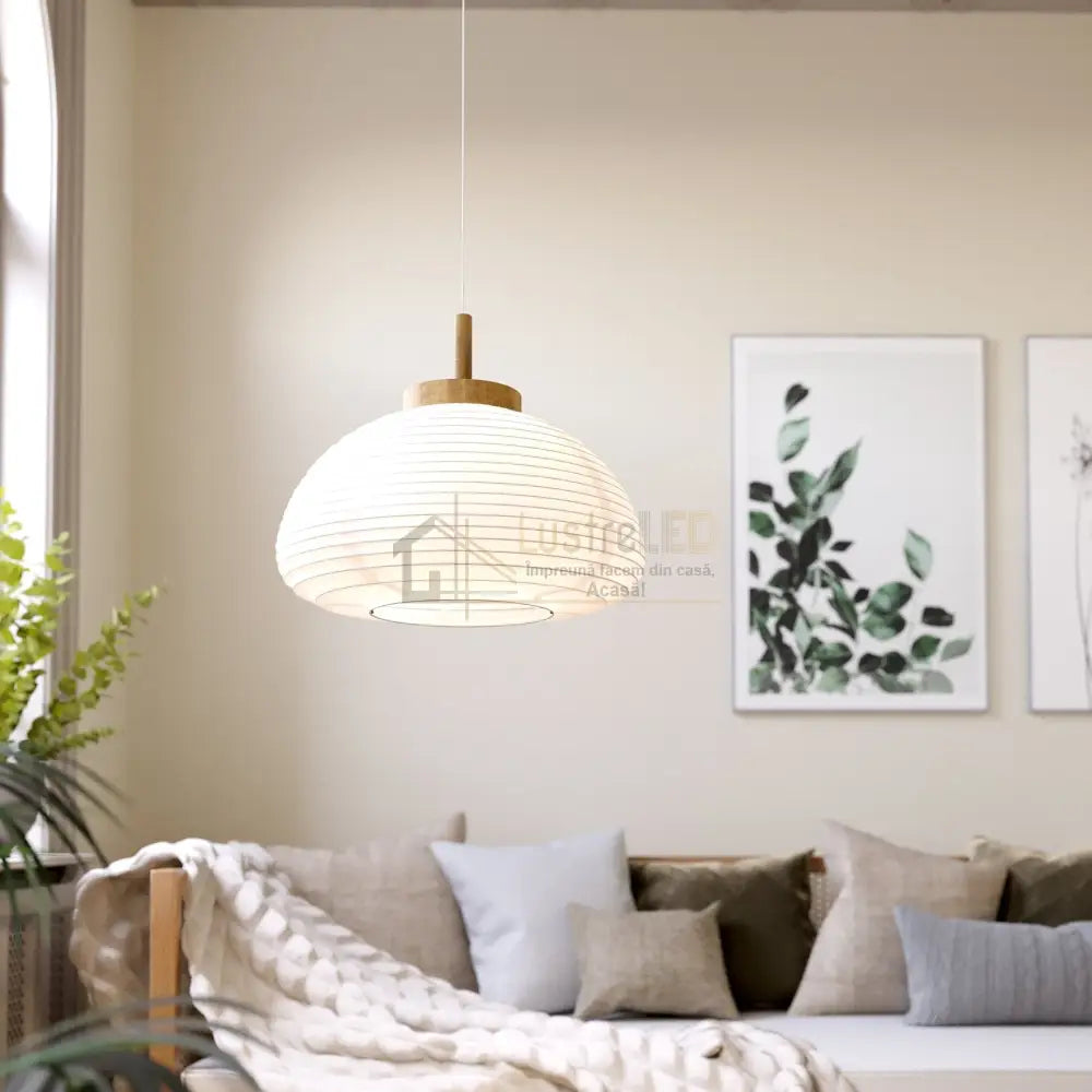 Pendulul SUMMERHILL White 110CM Eglo ALBA / SUSPENDATE Lighting Fixtures