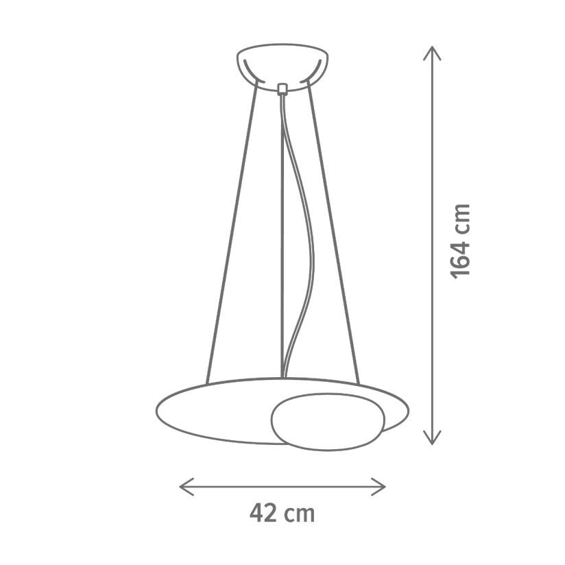 Lustra LED Unique PETIT Black Echivalent 60W