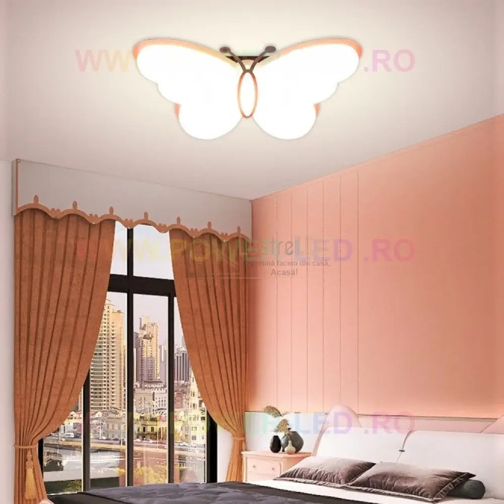 Plafoniera Led 120W Butterfly Dimabila Telecomanda Echivalent 500W