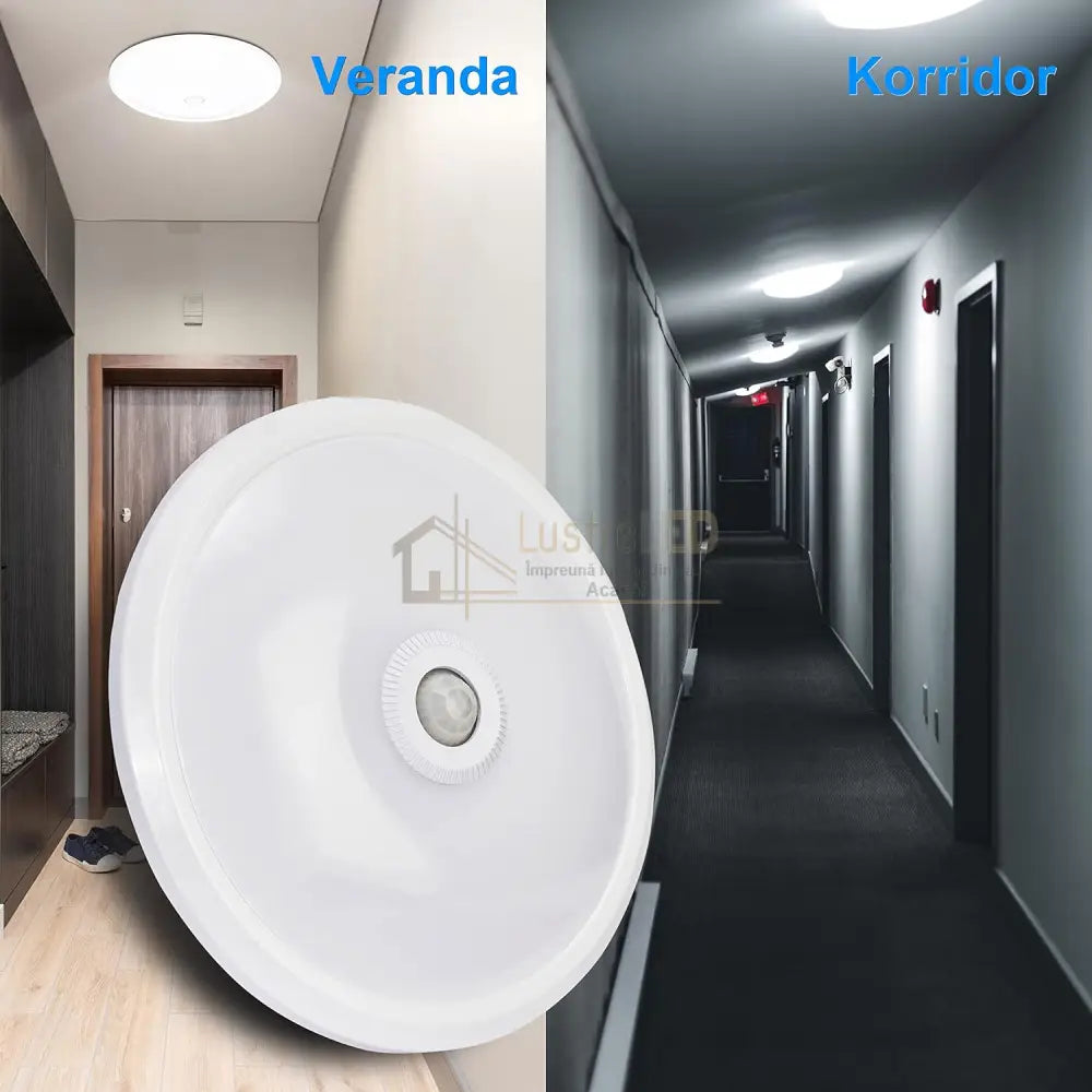 Plafoniera Led 18W Senzor Miscare Echivalent 120W