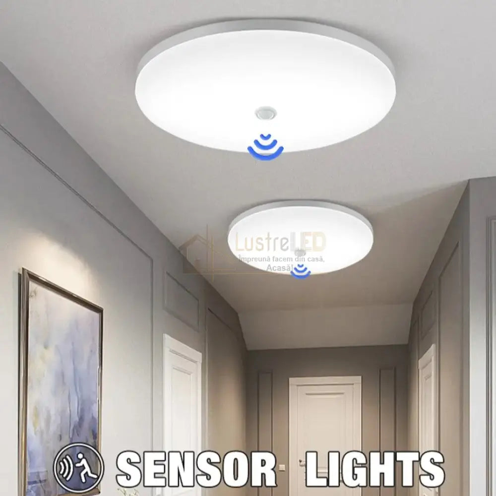 Plafoniera Led 18W Senzor Miscare Echivalent 180W Frameless