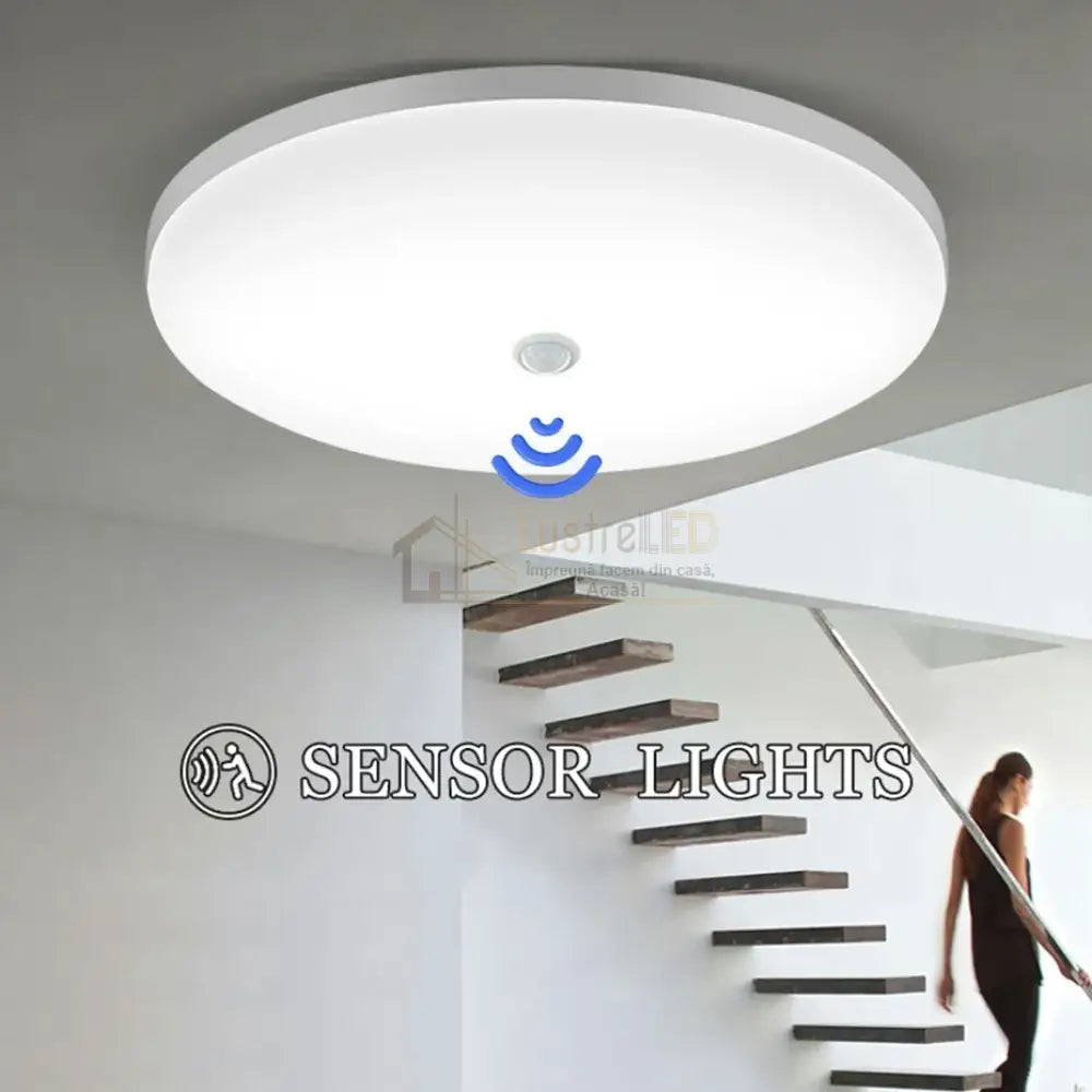 Plafoniera Led 18W Senzor Miscare Echivalent 180W Frameless
