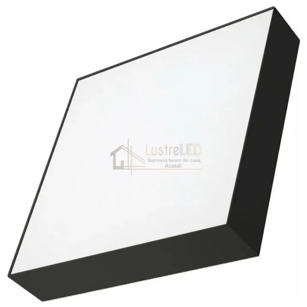 Plafoniera Led 18W Ultra-Thin Black Patrata Echivalent 200W Led Ceiling Light