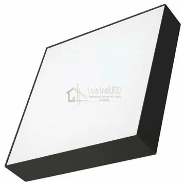 Plafoniera LED 18W ULTRA-THIN BLACK Patrata Echivalent 200W