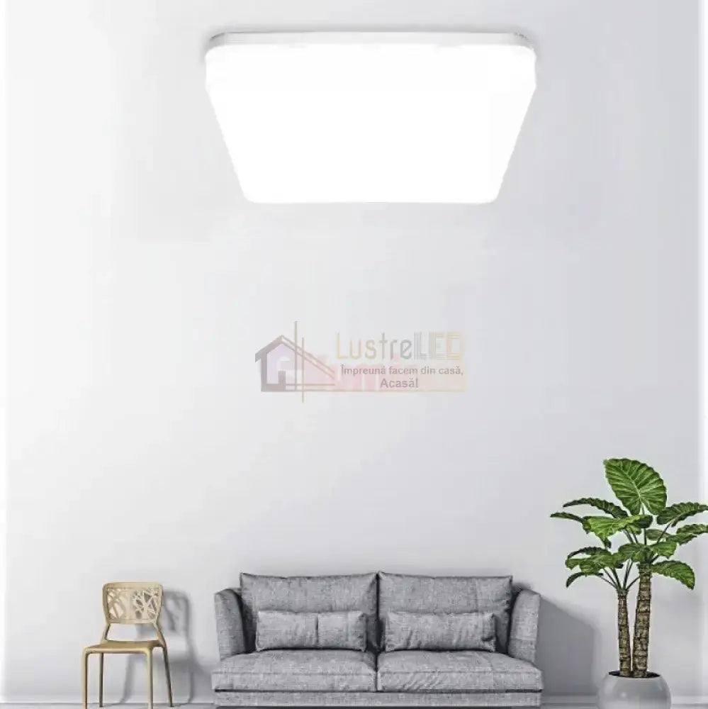 Plafoniera Led 24W Patrata Echivalent 200W C051 Led Ceiling Light