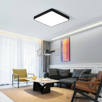 Plafoniera Led 40W Ultra-Thin Black Patrata Echivalent 400W Led Ceiling Light