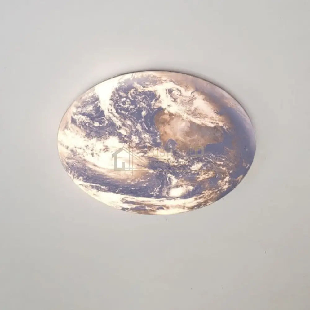 Plafoniera LED 96W 50CM EARTH Echivalent 500W ALBASTRU / 50CM / MINIMALIST DESIGN Lighting Fixtures