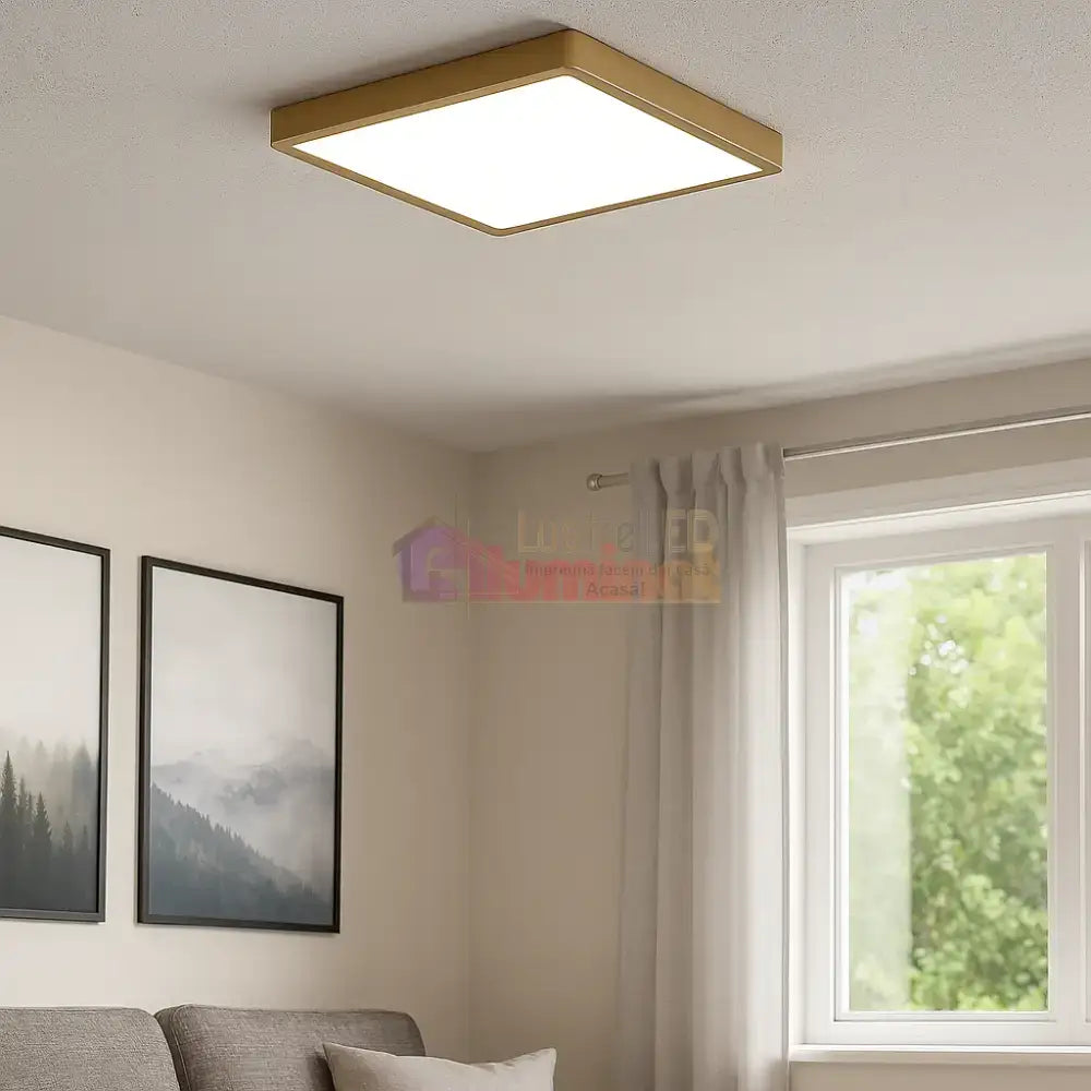 Aplică/Plafonieră FUEVA 5 LED 20.5W Auriu lustreled.ro