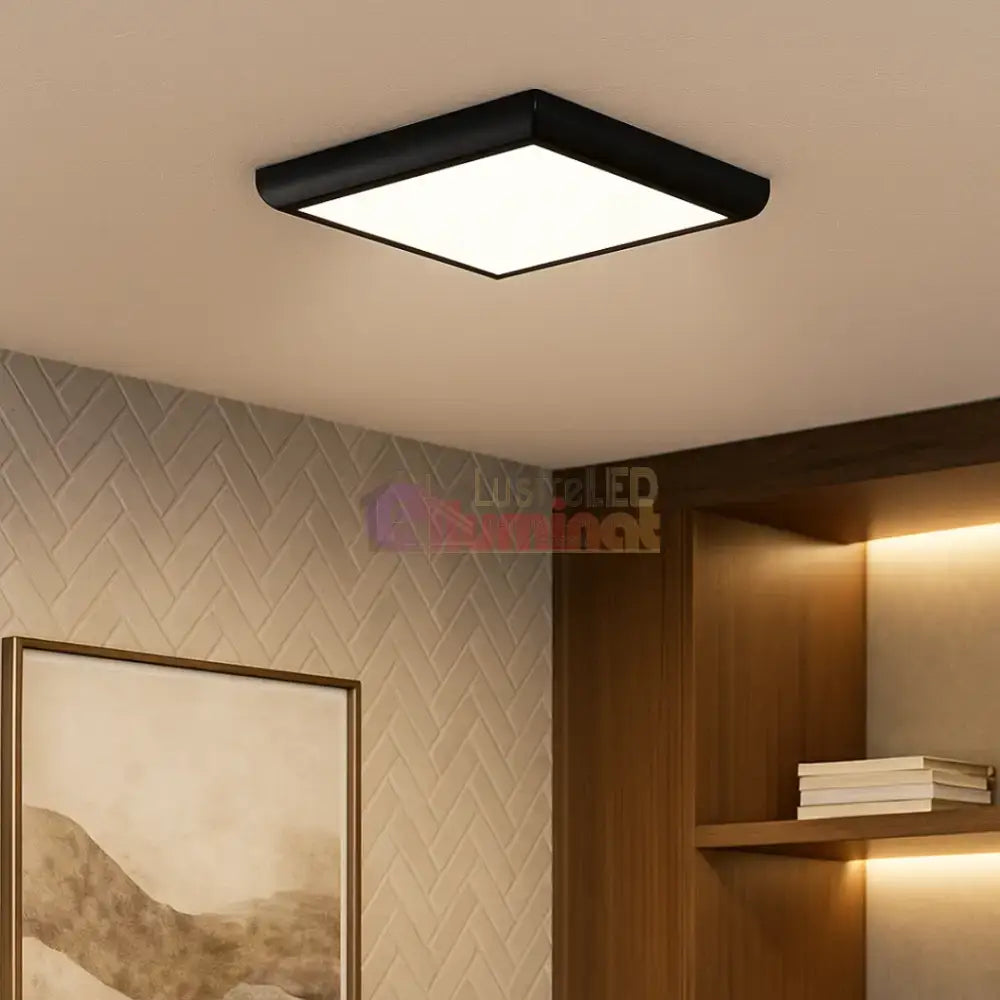 Plafoniera LED Baie 20W Square IP40 3 Lumini Echivalent 200W lustreled.ro