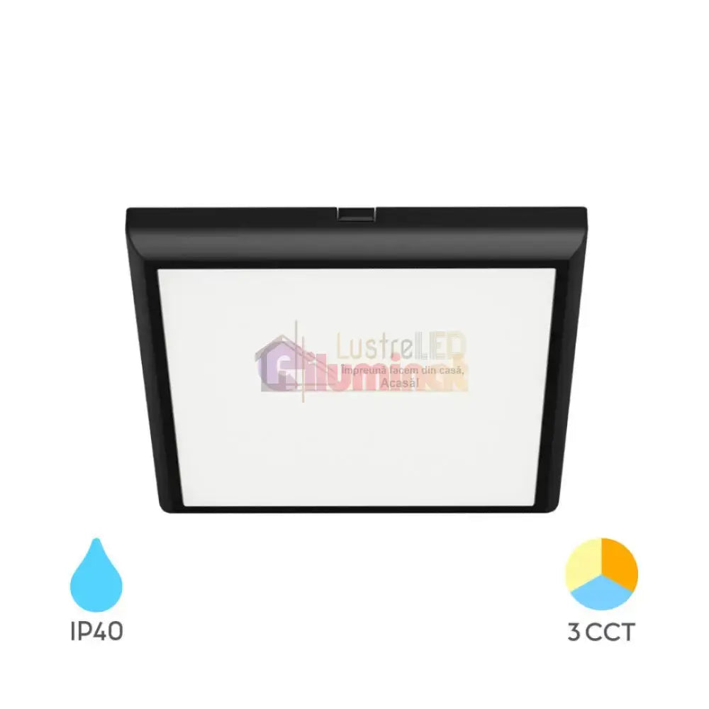 Plafoniera LED Baie 20W Square IP40 3 Lumini Echivalent 200W lustreled.ro
