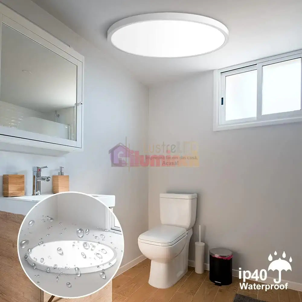 Plafoniera LED Baie 24W 30cm IP40 3 Lumini Echivalent 200W lustreled.ro