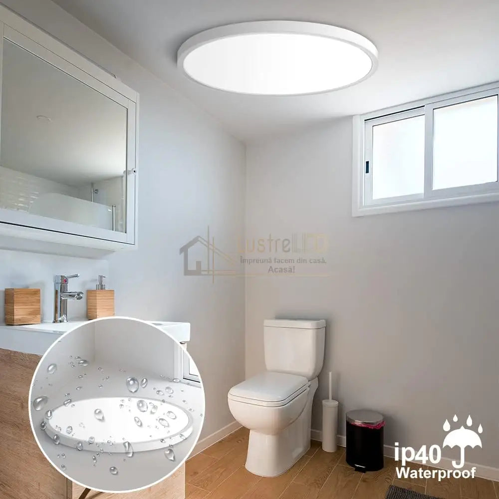 Plafoniera LED Baie 40W 50cm IP40 3 Lumini Echivalent 320W led ceiling light