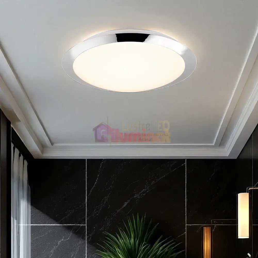 Lustra LED UMBERTO Crom lustreled.ro