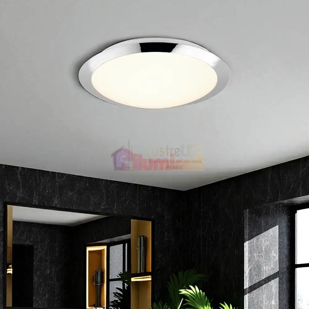 Lustra LED UMBERTO Crom lustreled.ro