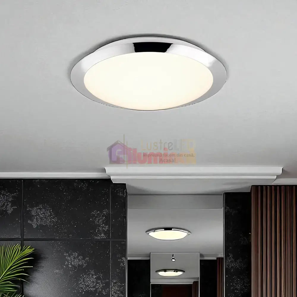 Lustra LED UMBERTO Crom lustreled.ro