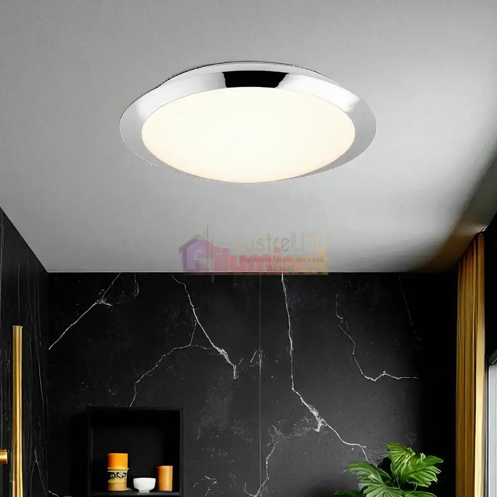 Lustra LED UMBERTO Crom lustreled.ro