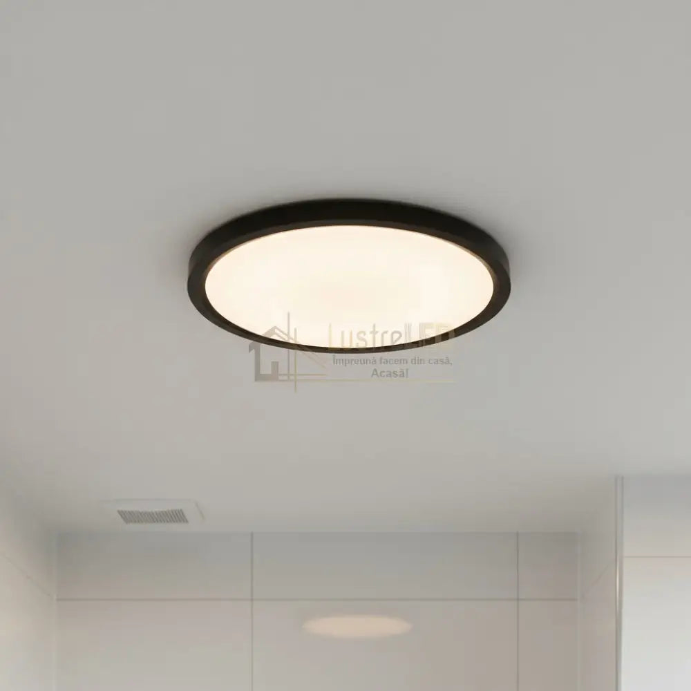 Plafoniera LED Baie Zetta 20W 23cm IP40 3 Lumini Black Echivalent 160W led ceiling light