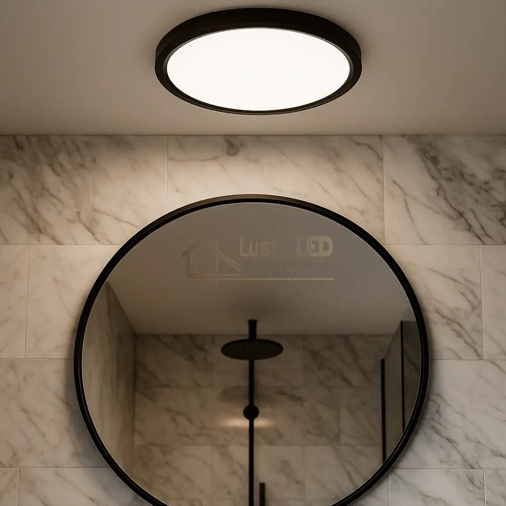 Plafoniera LED Baie Zetta 20W 23cm IP40 3 Lumini Black Echivalent 160W led ceiling light