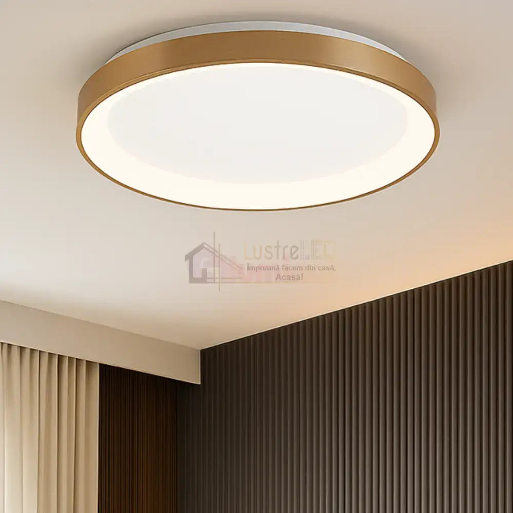 Lustra LED Aplicata GOLD BELLA 36W 3IN1 AURIE / 105CM / MINIMALIST DESIGN Lighting Fixtures