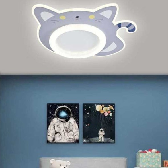 Lustra LED Kids Kitty Echivalent 360W Telecomanda