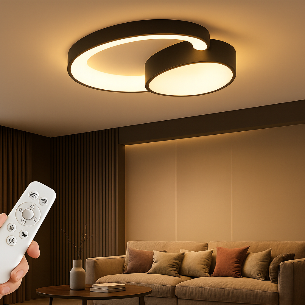 Lustra LED 146W Halo Duo Echivalent 580W Telecomanda