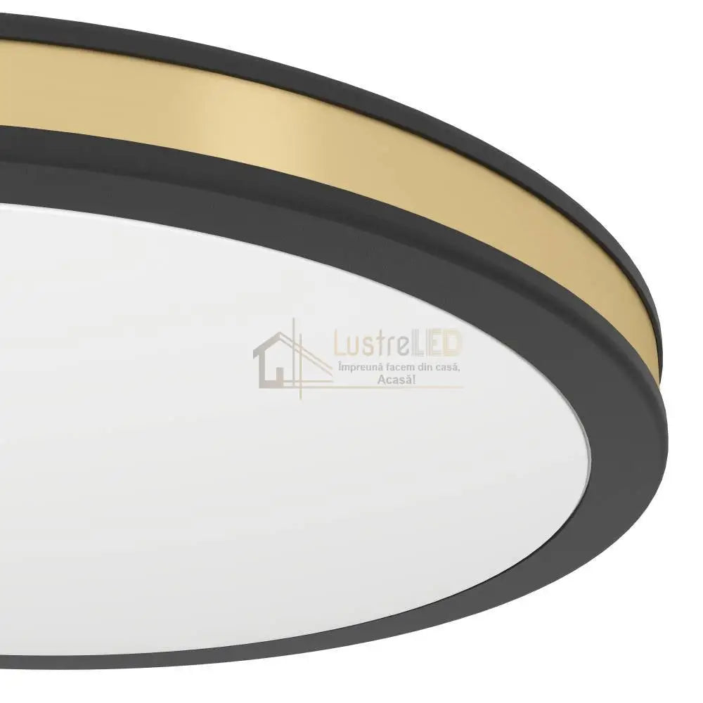 Plafonieră LED Eglo PESCAITO Negru+Auriu 10W lustreled.ro