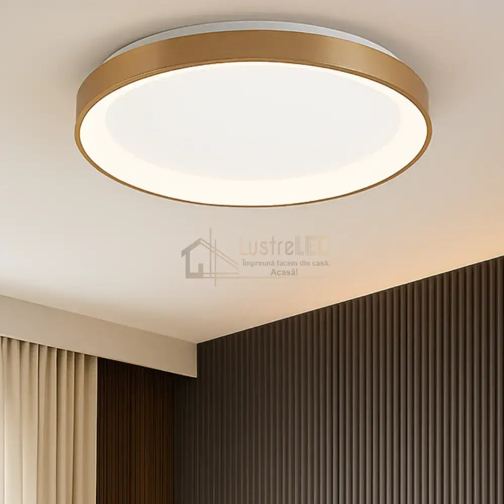 Lustra LED Aplicata GOLD BELLA 36W 3IN1 lustreled.ro