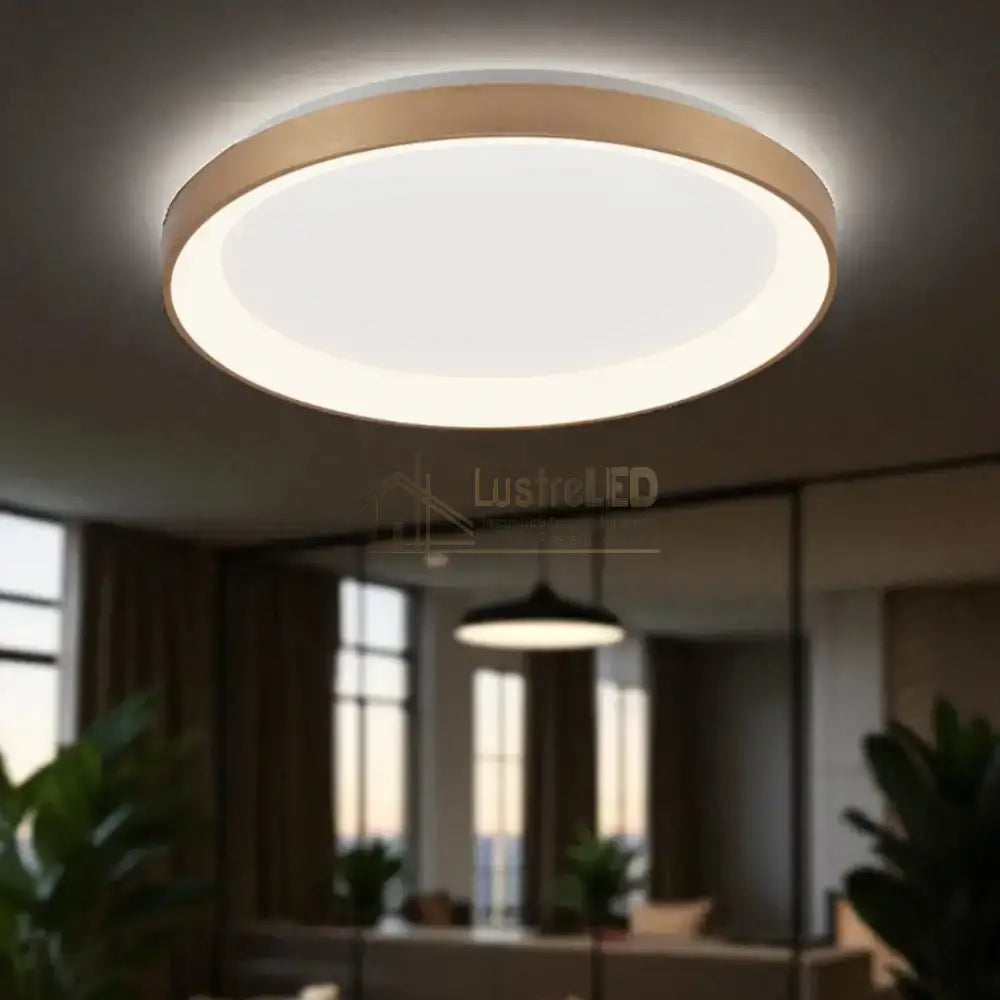 Lustra LED Aplicata GOLD BELLA 36W 3IN1 lustreled.ro