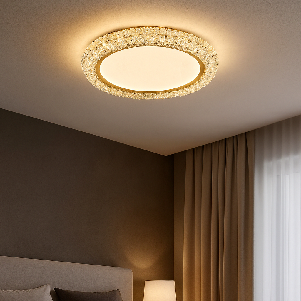 Lustra Aplicata Crystal Golden Sponge Deluxe