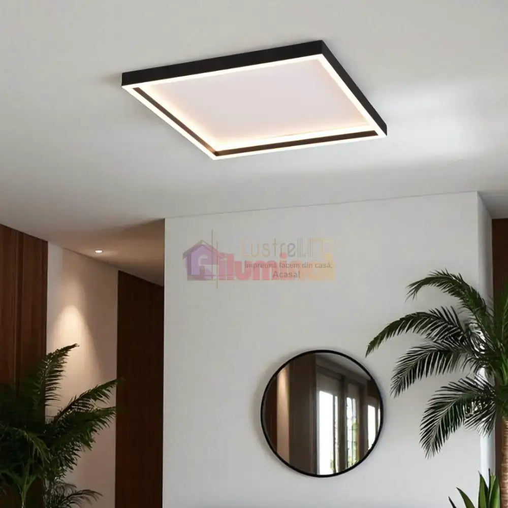 Plafoniera LED ROTONDA Black Premium lustreled.ro