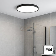 Plafoniera LED Rotunda 40W 40cm IP44 ULTRA-THIN BLACK Echivalent 400W ALB RECE / 40W led ceiling light