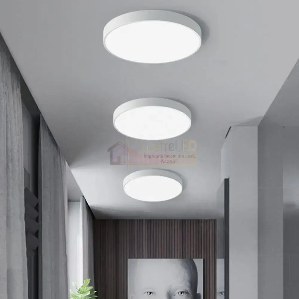 Plafoniera LED Rotunda 50cm IP44 ULTRA-THIN Echivalent 600W ALB RECE / 60W / ALBA led ceiling light