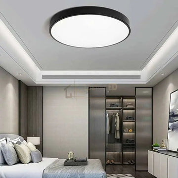 Plafoniera LED Rotunda 50cm IP44 ULTRA-THIN BLACK Echivalent 600W