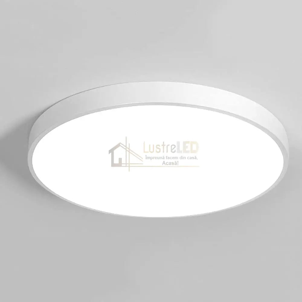 Plafoniera LED Rotunda 50cm IP44 ULTRA-THIN Echivalent 600W ALBA / ALB RECE / 60W led ceiling light