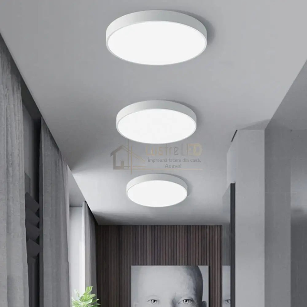 Plafoniera LED Rotunda 50cm IP44 ULTRA-THIN Echivalent 600W ALBA / ALB RECE / 60W led ceiling light