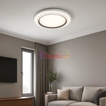 Plafoniera LED Sparkle Alb+Negru, 46cm, 3 Lumini, Echivalent 300W