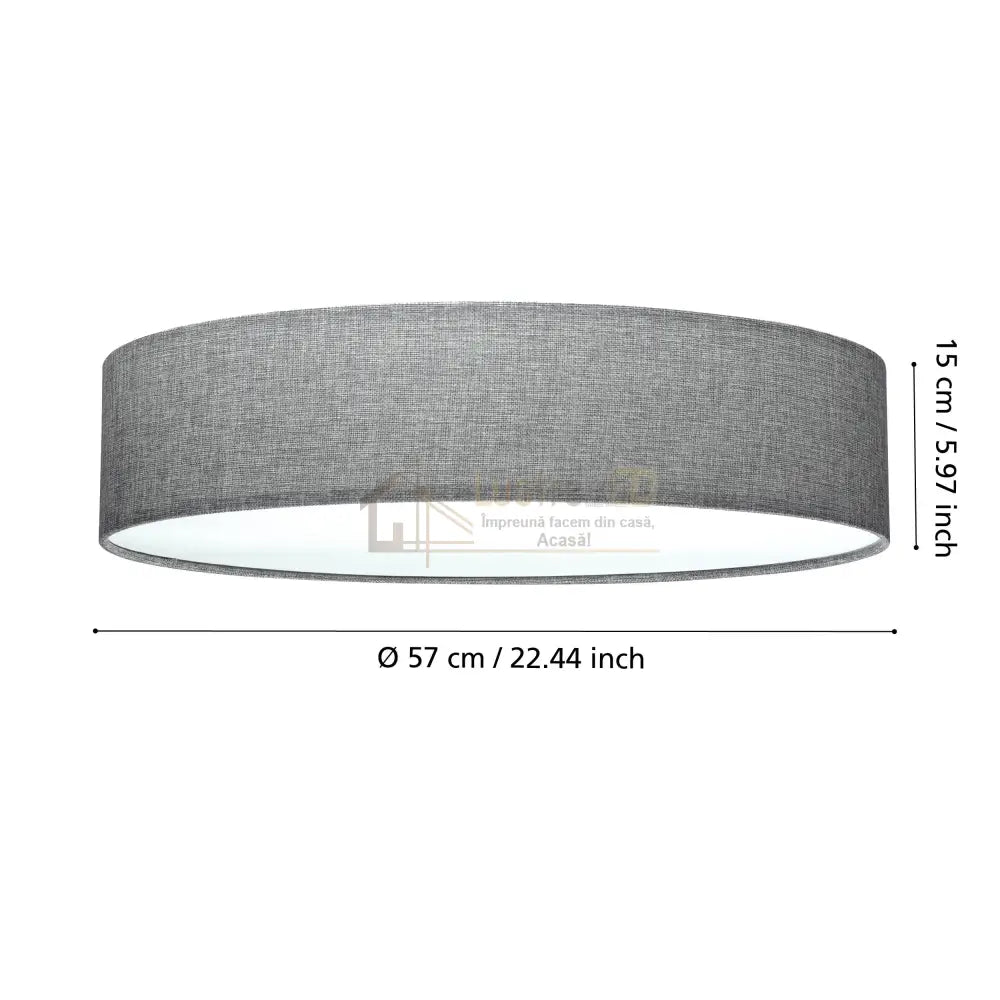 Plafoniera PASTERI Grey Rotunda 57CM APLICA PERETE / TAVAN / 57CM led ceiling light