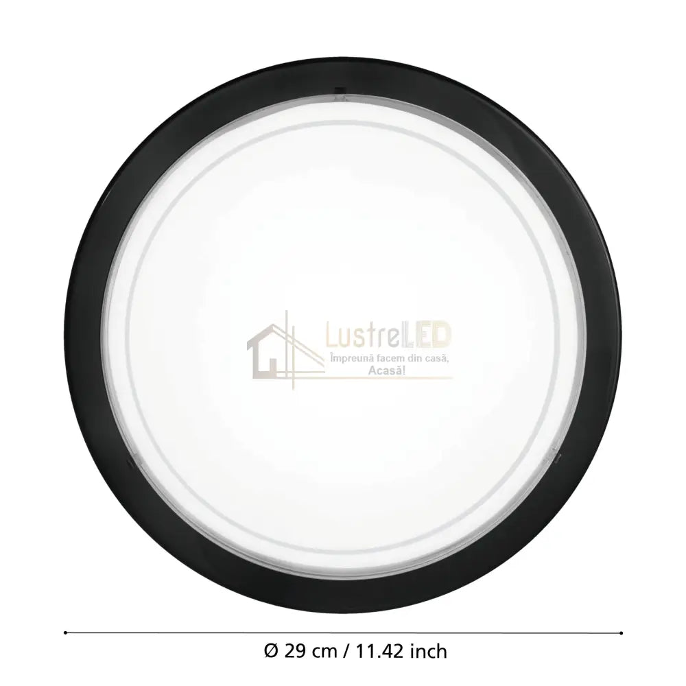 Plafoniera PLANET 1 Black Rotunda 29CM APLICA PERETE / TAVAN / 29CM led ceiling light