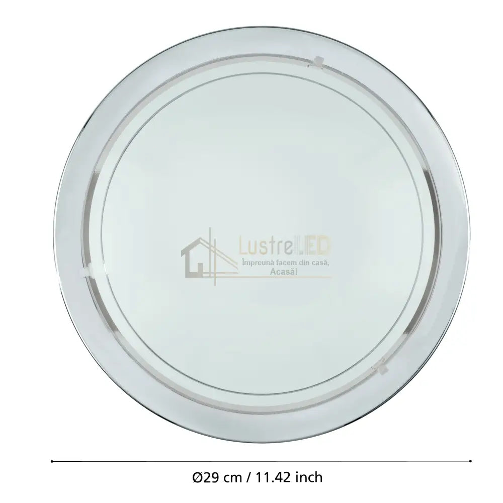 Plafoniera PLANET 1 Silver & White Rotunda 29CM led ceiling light