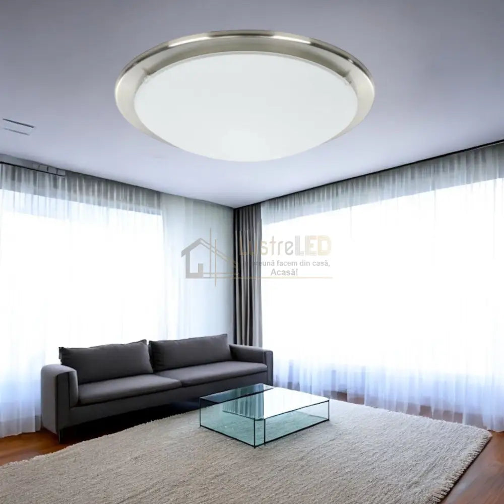 Plafoniera PLANET Silver Rotunda 29CM APLICA PERETE / TAVAN / 25CM led ceiling light
