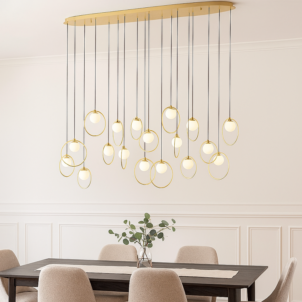 Lustra LED Dining Suspendata Abajur PORTOCOLOM Luxury 17Elemente
