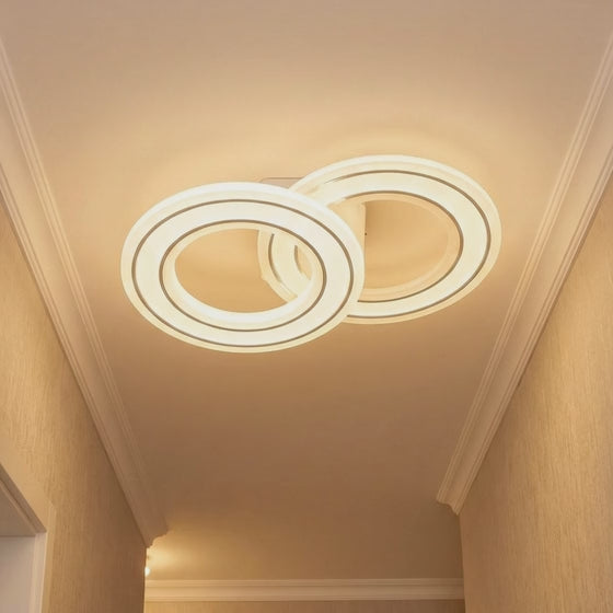 Încarcă videoclipul: Aplica LED Circle GRIDLINE Alba Echivalent 300W Telecomanda