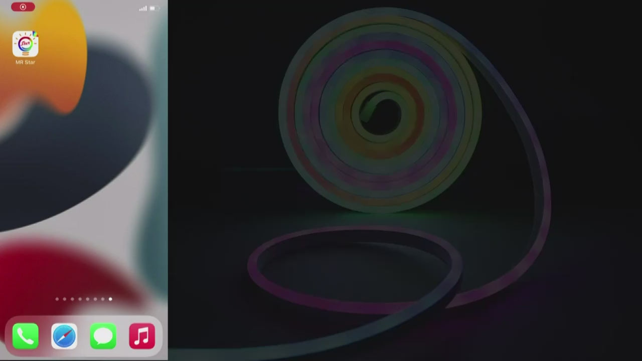 Încarcă videoclipul: KIT NEON FLEX LED RGB IC SMART DIGITAL 12V 5m Telecomanda